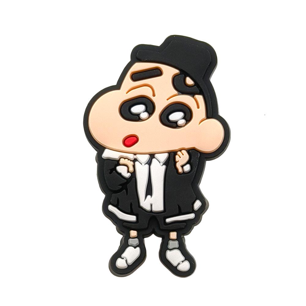 Crayon Shin-chan PVC Shoe Charms: Soft Rubber Croc Decorations