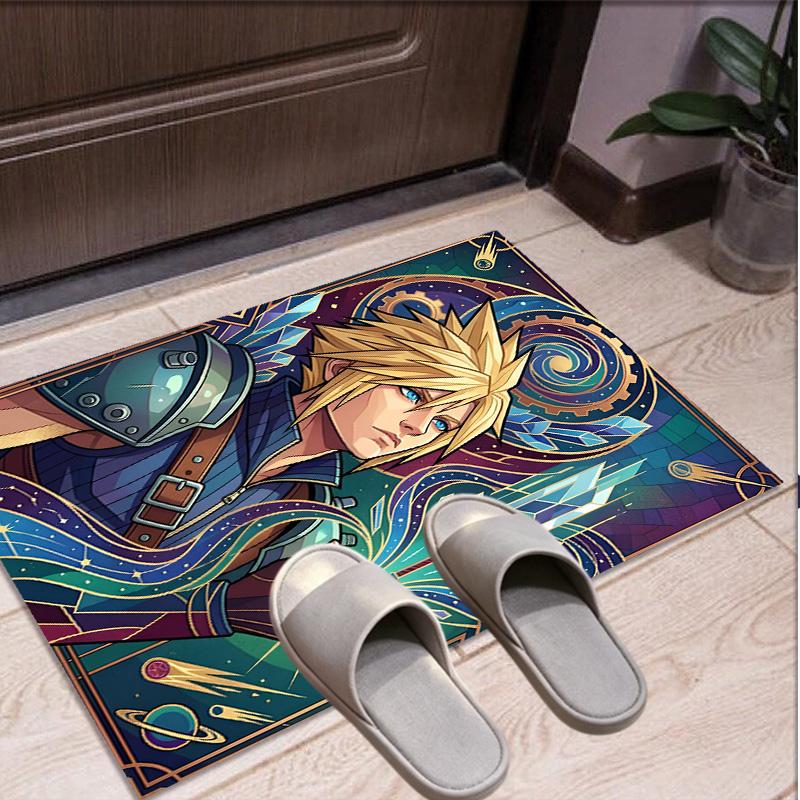 Final Fantasy Pattern Rug, Indoor/Outdoor Mat, for Picnic, Gameroom, Bedroom, Office, Living Room, Home Decor Carpet, Birthday Gift