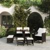Day and Night - Day and Night Garden Dining Set 9 Pieces and Black Synthetic Rattan Cushions