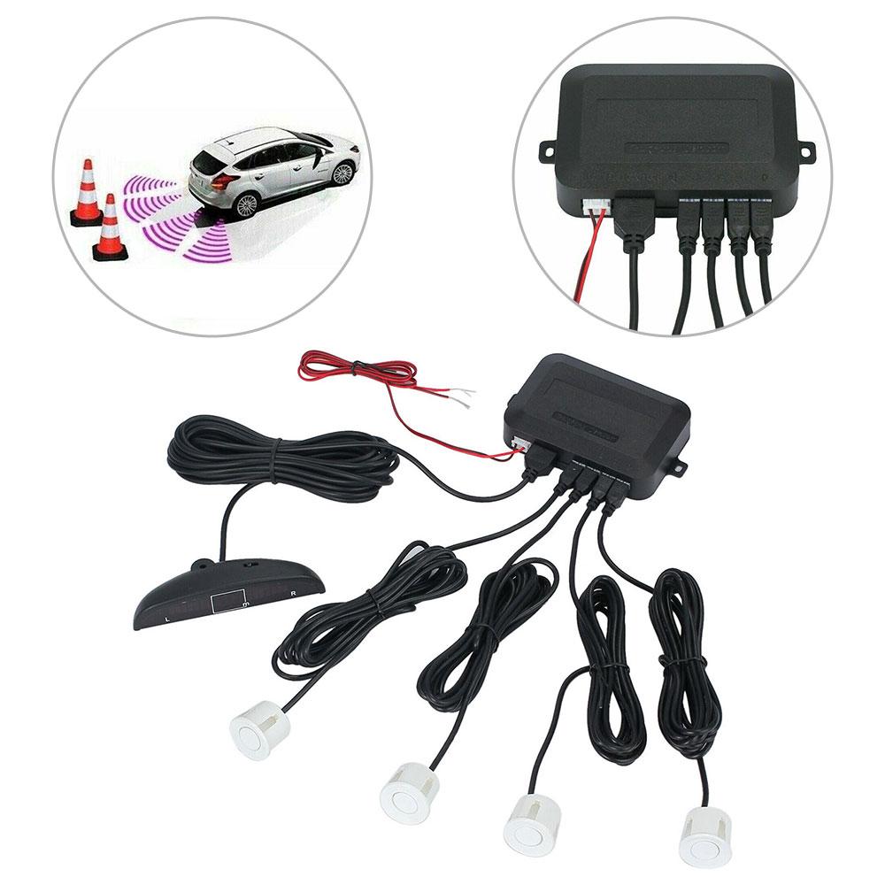 ЖК-дисплей Автомобильный задний реверсивный звуковой сигнал с 4 датчиками парковки