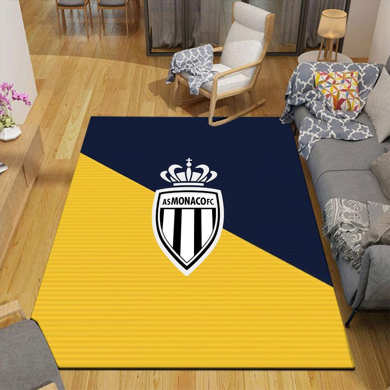 AS Monaco FC2 Flannel Pattern Square Carpet,Area Rug,Carpet Rug for Living Room Bedroom Sofa Playroom Decor,Non-slip Floor Mat