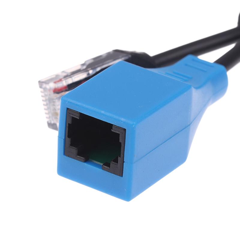 1 комплект кабелей PoE Разветвитель-объединитель RJ45 Кабель-адаптер PoE для видеонаблюдения Пассивный кабель питания для IP-камеры