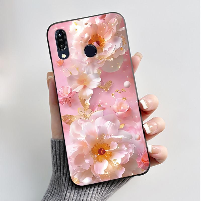 Мягкий чехол из ТПУ для ASUS Zenfone Max Pro M1 ZB601KL ZB602K ZB555KL, чехол с рисунком цветов, силиконовый чехол, ультратонкая задняя защитная крышка