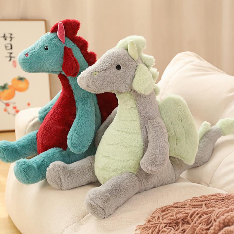 Swag Green Evil Dragon Plush Toys Stuffed Pterodactyl Dinos Flying Wings White Dragons PLushies Dolls Birthday Gift for Boy