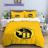 BSC Young Boys Pattern Bedding Quilt Set  Home Decoration  Gift (1 * duvet cover + 2 * pillowcase  without core)