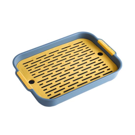 Многофункциональный поддон для слива Двухслойная пластиковая сушилка Моющаяся мусорная подставка