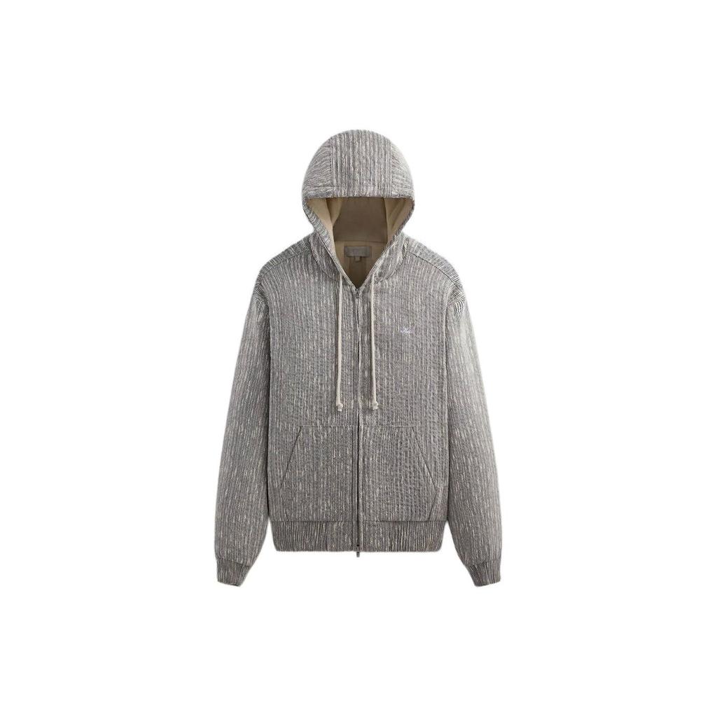 Kith Slub Boucle Sierra Zip Hoodie Ink Men Tops Black KHM031815-432