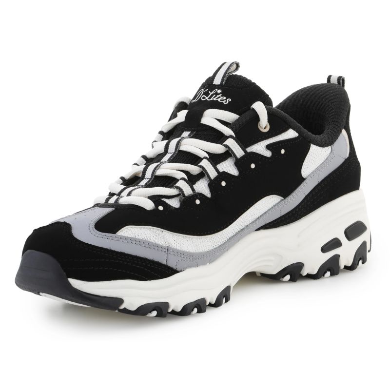 Skechers sport d'lites sneakers leather blend Black/Natural