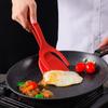Multifunctional 2-in-1 Silicone Spatula Grip Flip Tongs Heat-resistant Home Kitchen Cooking Steak Pancake Egg Spatula Clip