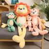 50 /130cm Cute Large Hanging Hook And Loop Hand Monkey Plush Toys Stuffed Lion Tiger Animal Knitted Boys Baby Doll Birthday Gift