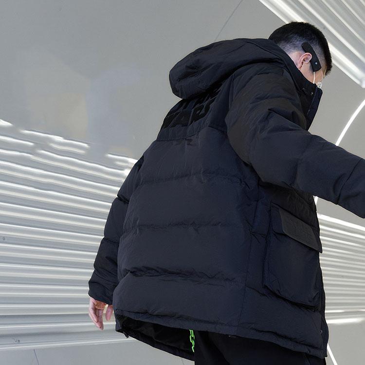 Li Ning X Star Wars Collaboration Series Hooded Loose Long Sleeve Down Jacket Men Outerwear Black AYMR209-1