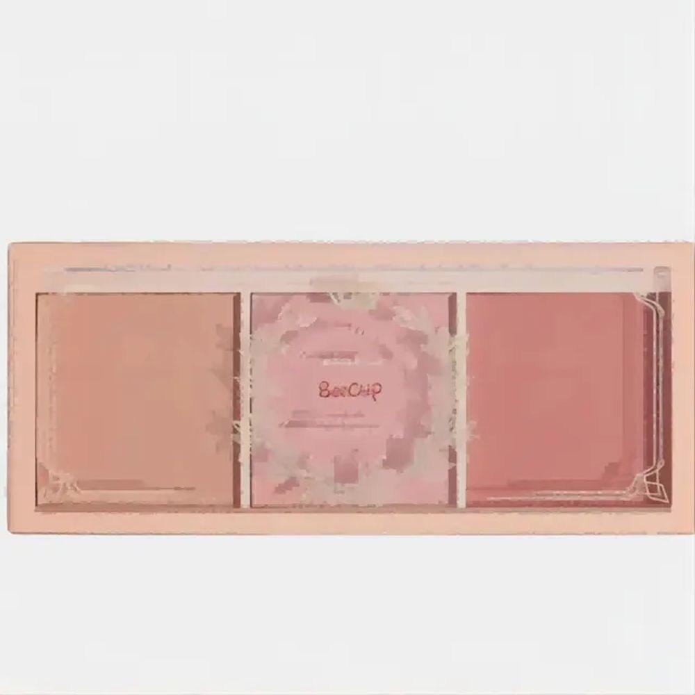 Blush Nude Makeup Natural Matte Milk Tea Color Orange Lasting Art Highlighting and Grooming All-in-One Palette, Pink, 1 Piece