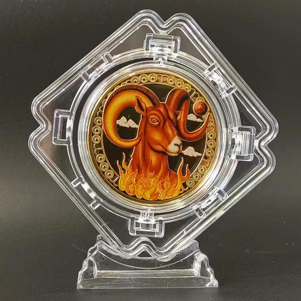 Позолоченный набор медальонов со знаками зодиака Скорпион, Близнецы и Весы