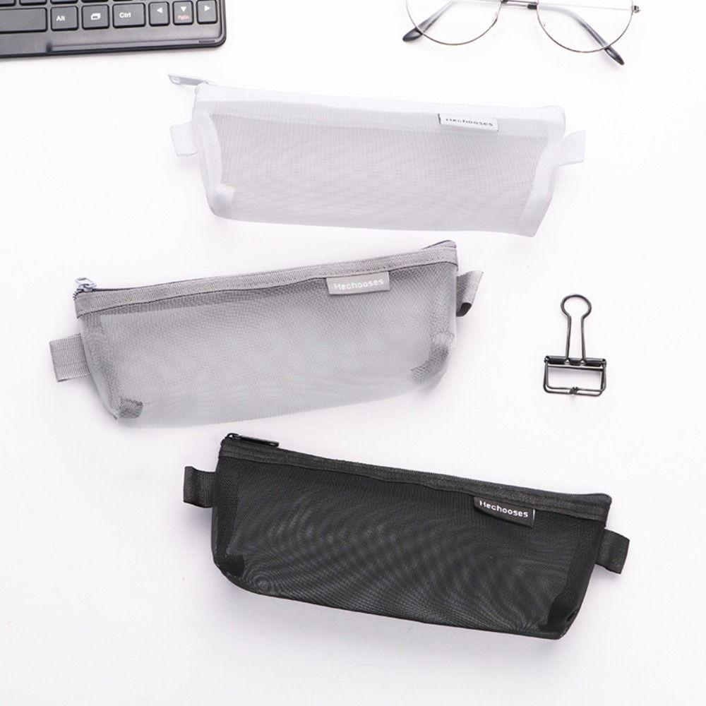 Hollow Clear Mesh Makeup Bag Simple Mini Mesh Storage Bag Creative Credit ID Card Holder Outdoor