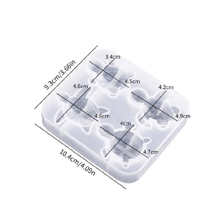 Гибкая силиконовая форма для литья подвески-черепахи с детальной текстурой для поделок из смолы, создания DIY-подвески для ожерелья