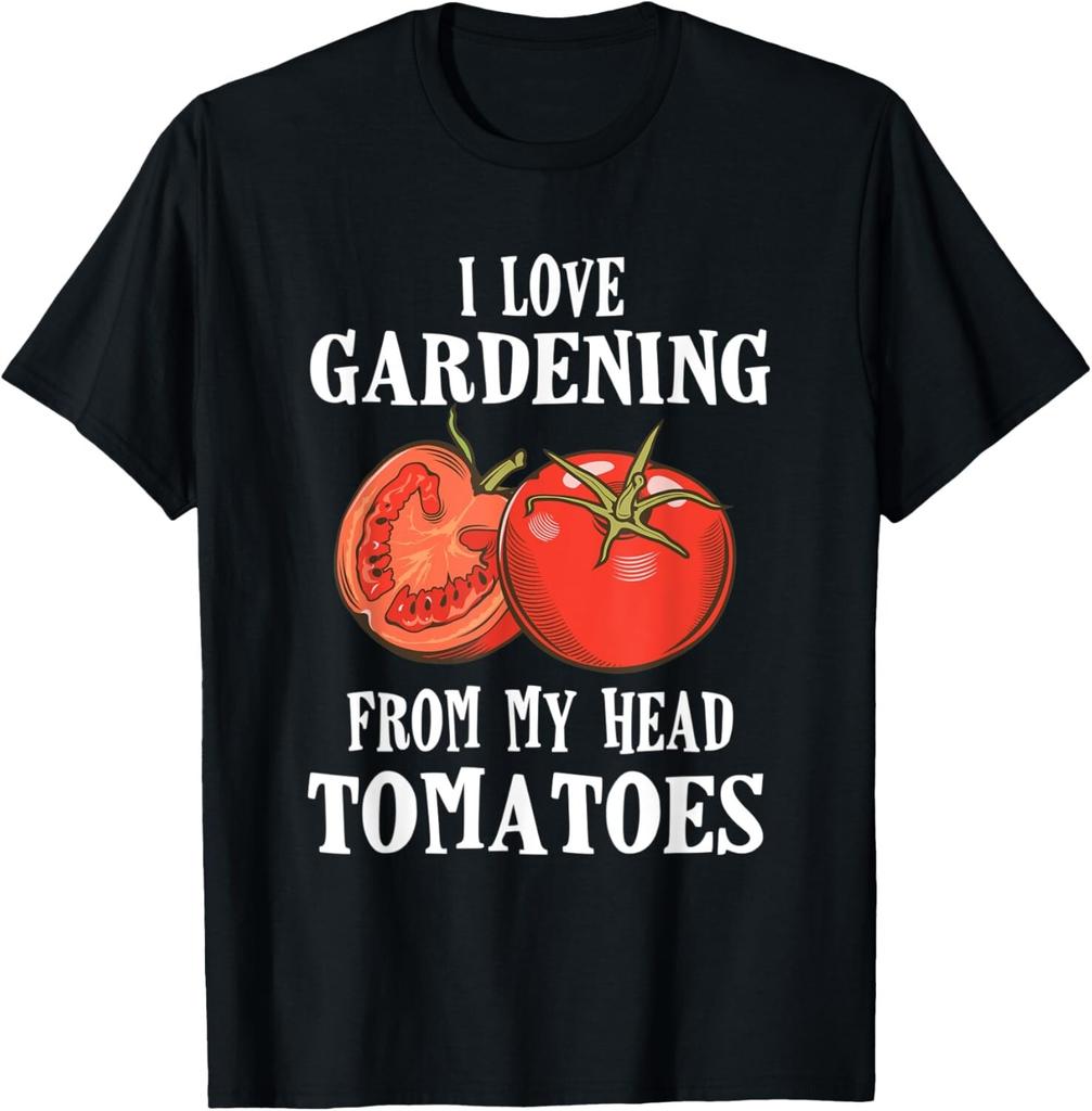 Vegetable Gardener Gift Shirt Gardening Funny Pun Tomatoes Unisex T-Shirt Funny Cotton Graphic