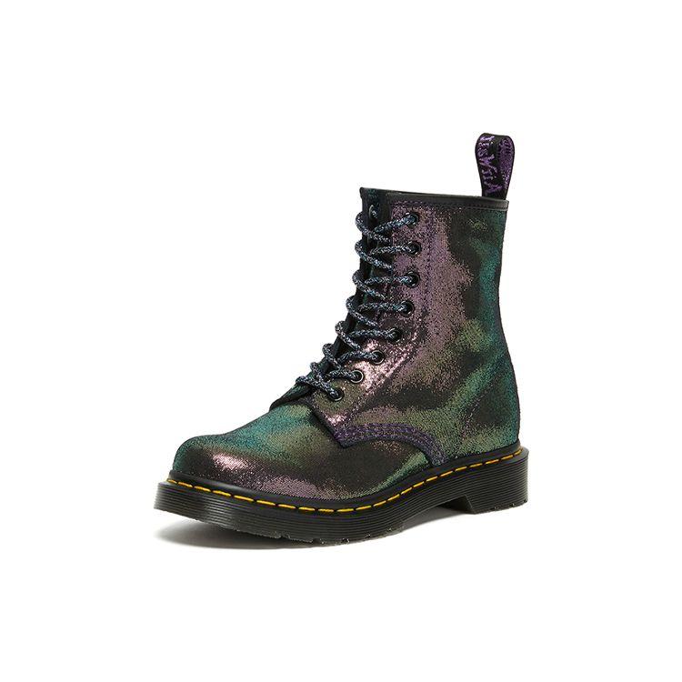 Dr. Martens 1460 Leather Holographic 8 Eye Boots Women Boots Purple 26958519