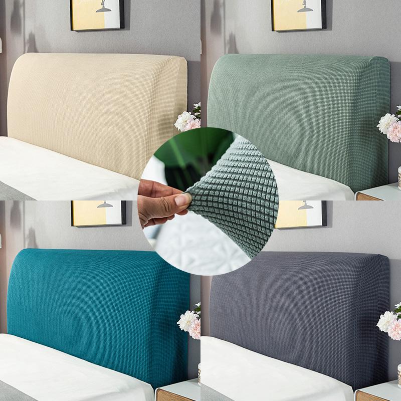 Универсальный супермягкий гладкий прикроватный чехол от пыли, эластичный тканевый чехол на изголовье, защитный чехол
