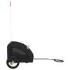 Bicycle Trailer for Dogs Black Oxford Fabric and Iron