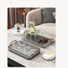 With Handles Water Drainage Tray Non Slip Double Layer Tray Durable Tea Serving Tray  Coffee Table