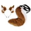 Realistic Plush Fox Ears and Tail Set (Daji Style) cos Tamamo-no-Mae fox ear headband, cosplay prop