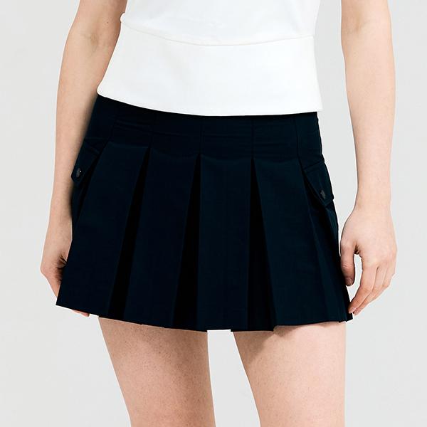 Henry Stuart Women'S Cargo Pleated Skirt Navy
