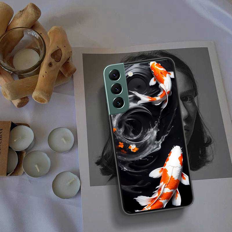 High End Ornamental Fish and Koi Carp Phone Case For Samsung Galaxy S22 S25 Ultra S21 S10 Plus S26 Edge S20 S23 S24 FE Cover