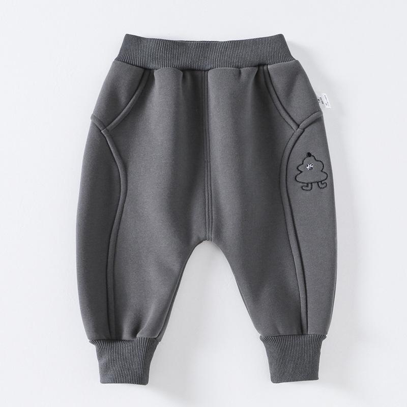 Утепленные зимние детские штаны: Повседневные брюки на бархатной подкладке для мальчиков и девочек