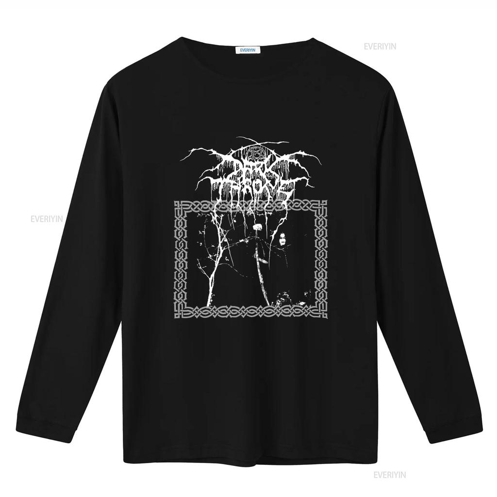 1993 DARKTHRONE TAAKEFERD 90-е Винтажная футболка Death Metal Редкий Размер XL винтаж Стирка Уличная одежда Графический Унисекс Дышащий