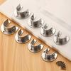 2pcs Heavy Duty Stainless Steel Rod Sleeve for Wardrobe Bracket, Flange Rod Bracket for Closet Rod End Support