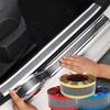 Наклейки на автомобиль из углеродного волокна, защита от царапин, защита на порог, резиновая полоса, защита порога автомобиля, пленка на бампер, наклейка на автомобиль
