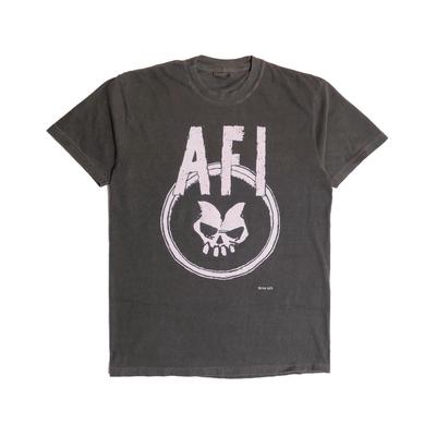 Футболка AFI I Hate Punk Rock Группа A Fire Inside Для Девочек Не Серая Американский Альтернативный Темный Гот Череп Коробчатый Ультра Выцветший Глэм Панк - Средний
