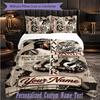 Personalized 3Pcs Bedding SetKendrick Lamar Custom Text Duvet Cover Pillowcase Set Bedroom Gift
