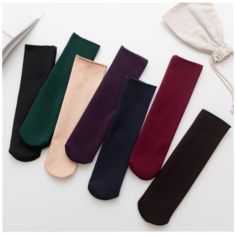 1 Pair Women's Autumn Winter Thickening Socks Velvet Casual Snow Thermal Keeping Socks