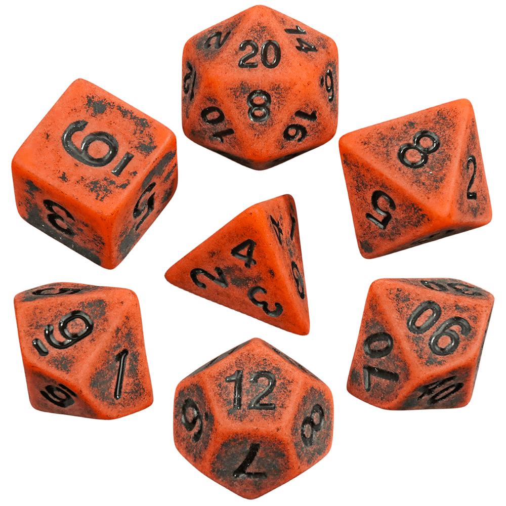 Набор игральных костей DND Dice Retro Polyhedral Dice 7 шт. D4, D6, D8, D10, D%, D12, D20 для настольных игр DND