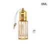 Luxury Essential Oil Roller Glass Bottle Refillable Perfume Bottle Glass Roll-On Essential Oil Bottle Cosmetics Container