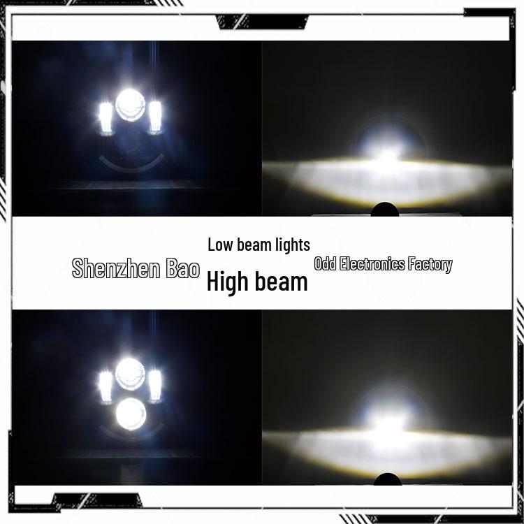 5.75-Inch Harley X48 883 750 1200 Motorcycle LED Headlight - Off-Road Modification