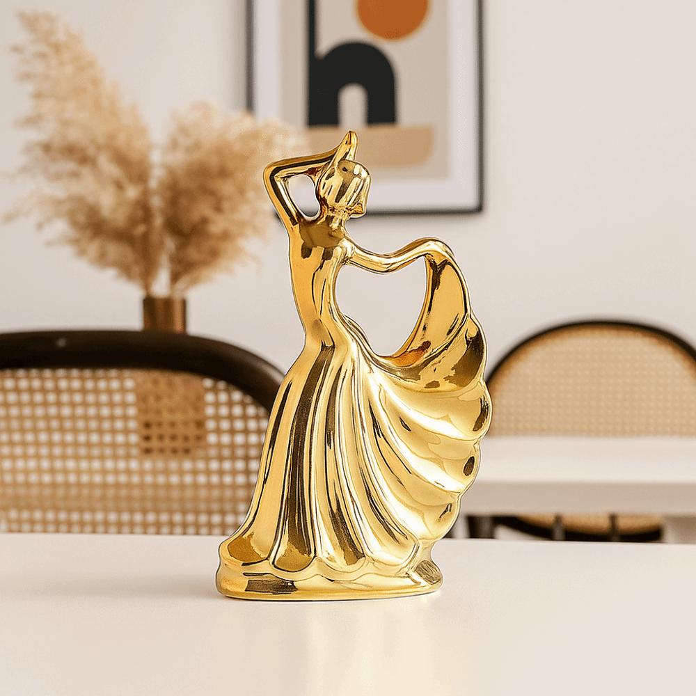 Model Dancing Lady Figurine Handicraft Tabletop Art Figure Festival Decor
