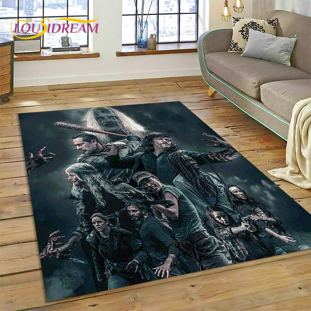 3D Ходячие мертвецы Линкольн TWD ТВ Ковер Ковер для гостиной Спальни Домашний декор, Напольный коврик Нескользящее украшение для дивана Придверный коврик