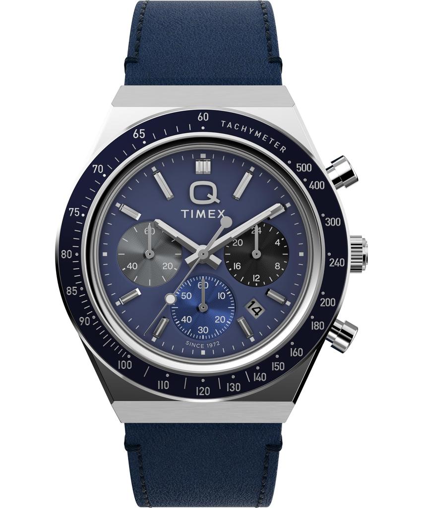 TIMEX Q TIMEX TW2Y36100 кварцевые 50м водозащита пластик синий циферблат нержавеющая сталь