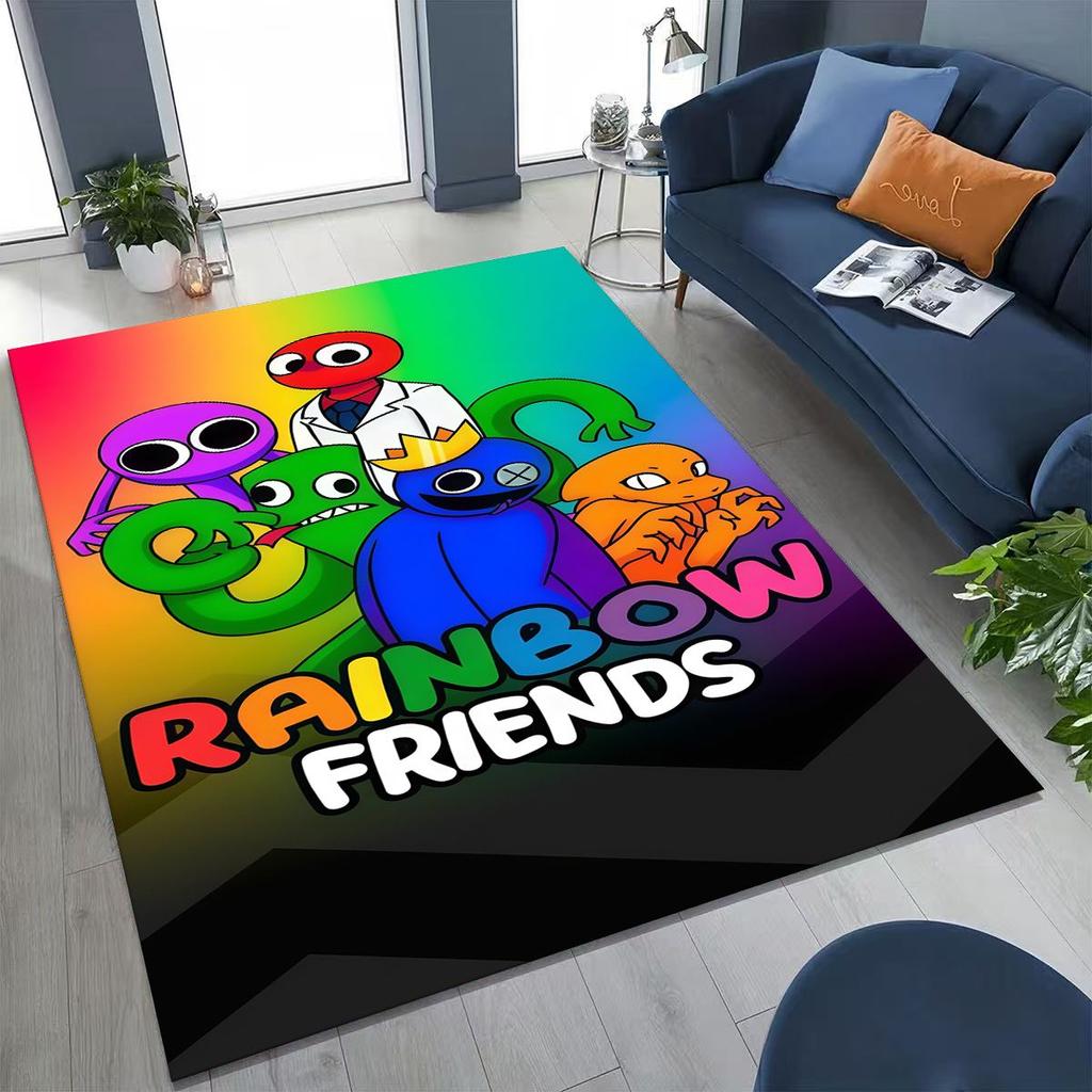 Игровой 3D ковер R-Rainbow F-Friends Мультяшный Арт для Спальни Гостиной Дивана Дома, Входной коврик, Большой Нескользящий коврик для детской игровой