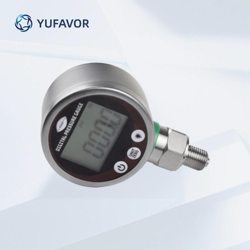 High Precision Digital Pressure Gauge Electronic Manometer for Air Water Oil Hydraulic Fluids with LCD Display