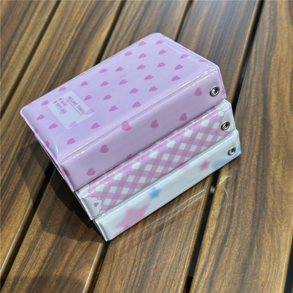 Card Binder Decorative Album with 20 Pockets Photo Album Cute Small Card Booklet