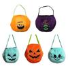 Традиционный Вельвет Тыквенный Мешок для Конфет Сезонный Вечеринка Необходимый Мешок для Хранения с Усиленными Ручками Прочная Ткань