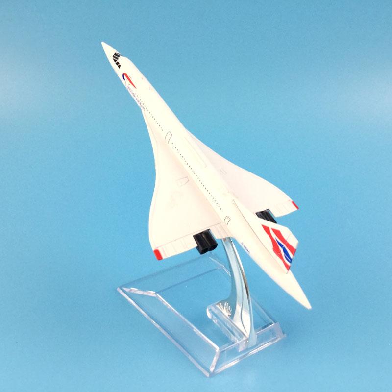 Масштаб 1/400 16 см Модель самолета BRITISH AIRWAYS CONCORDE Литой металлический самолет