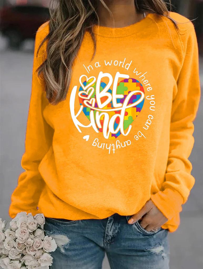 Женская зимняя модная толстовка с круглым вырезом и длинными рукавами, украшенная множеством стильных узоров