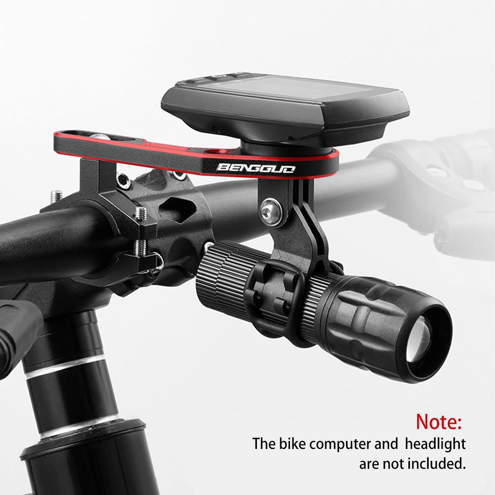 Bicycle Computer Mount Adjustable Out Front Bike Handlebar Mount Holder with Camera Adapter Light Holder for Garmin for