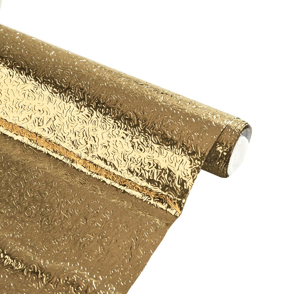 Gold Wall Sticker Waterproof Oil proof Dust proof Aluminum Foil Heat resistant