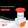 Red Mushroom Cap 1NO 1NC DPST Emergency Stop Push Button Switch AC 660V 10A Switch Equipment Lift Elevator Latching Self Lock