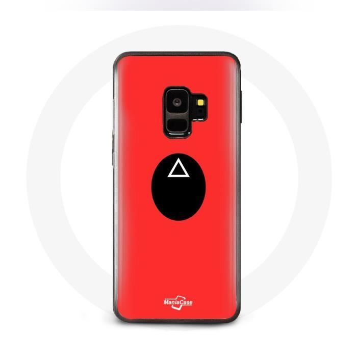 Чехол для Samsung S9 plus Игра в кальмара маска треугольник